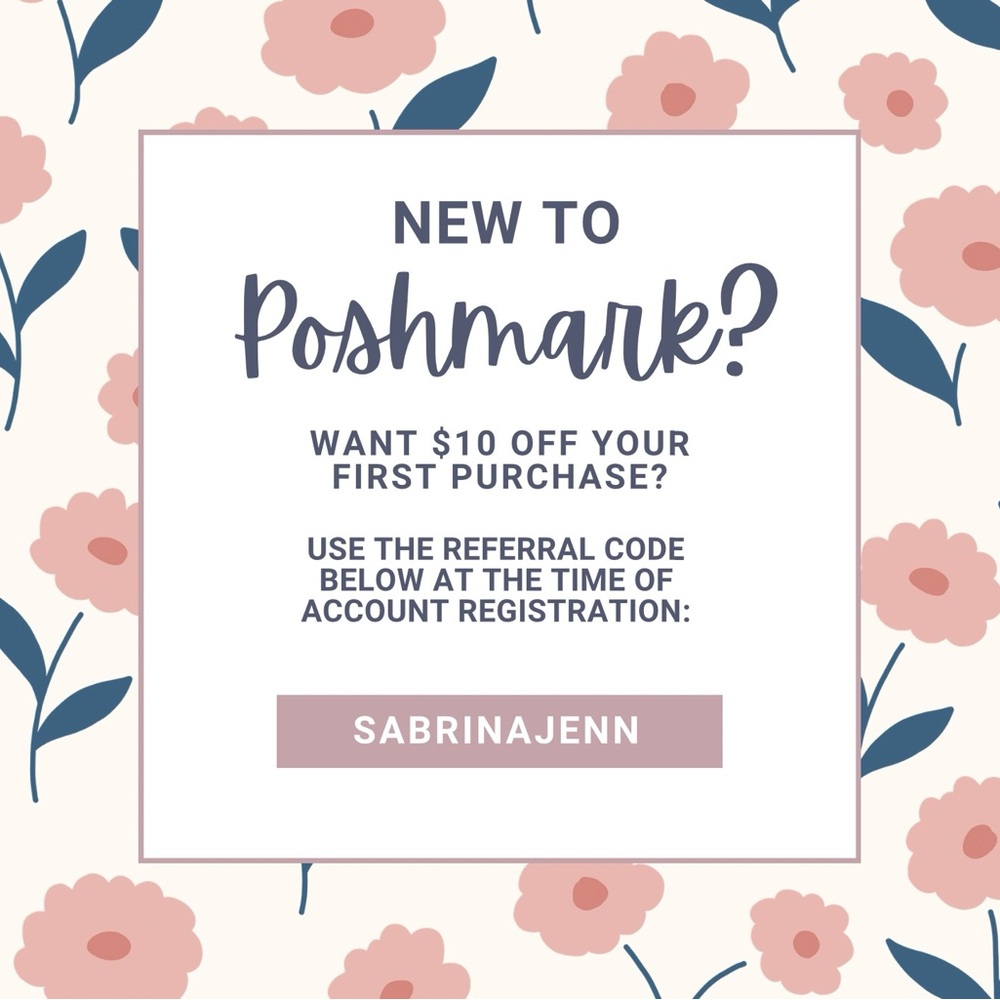 New to Poshmark? First time shoppers get $10 off their first order!